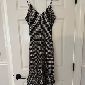 Nili Lotan Black and White Midi Dress